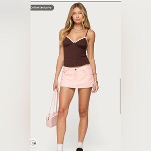 Edikted Brown and Pink Camisole
